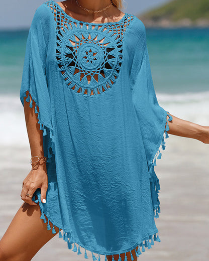 Copertura da spiaggia con frange