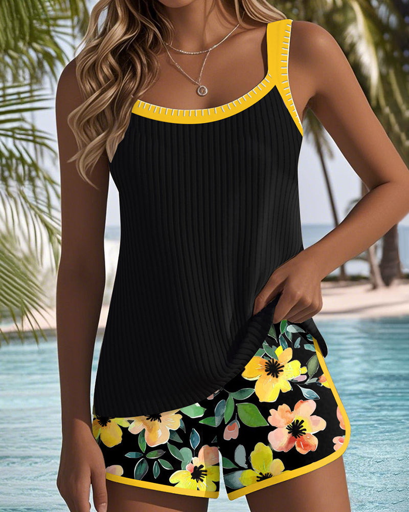 Tankini da spiaggia a due pezzi