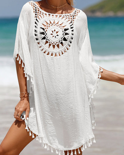 Copertura da spiaggia con frange