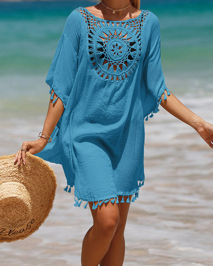 Copertura da spiaggia con frange